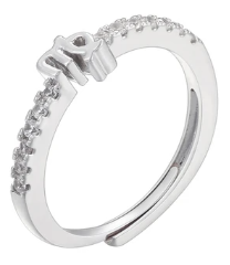 Zodiac Symbol Rings-Embedded Symbol Band in Gold or Silver